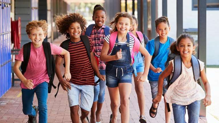 children back to school