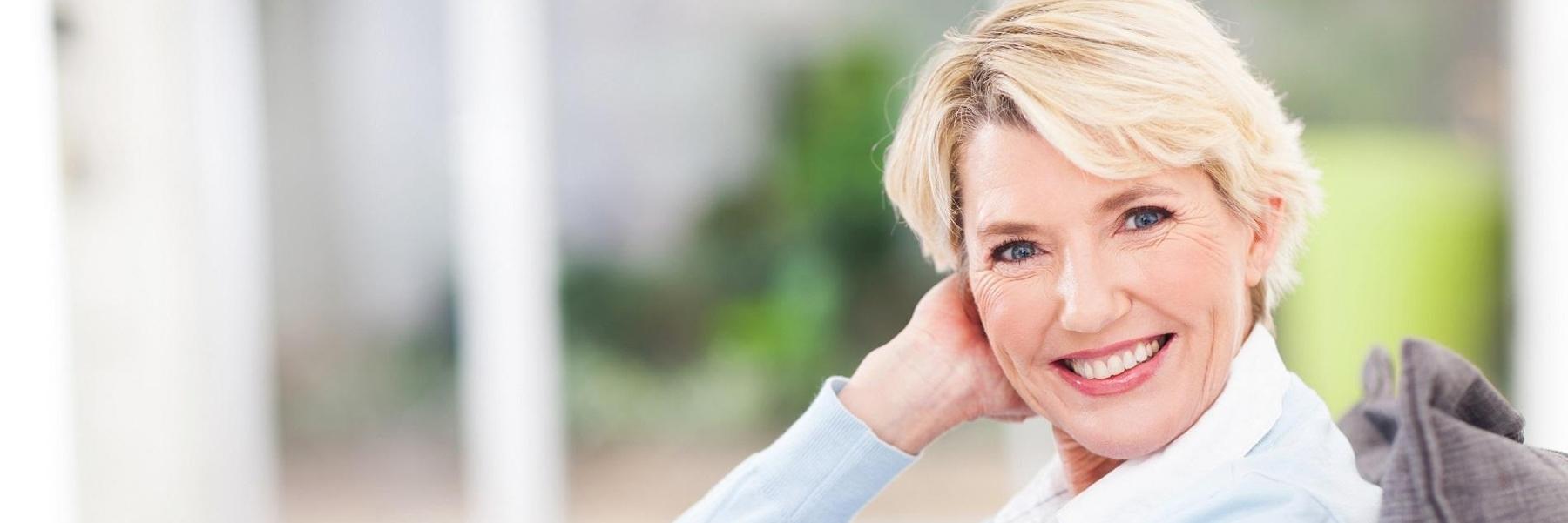 woman smiling