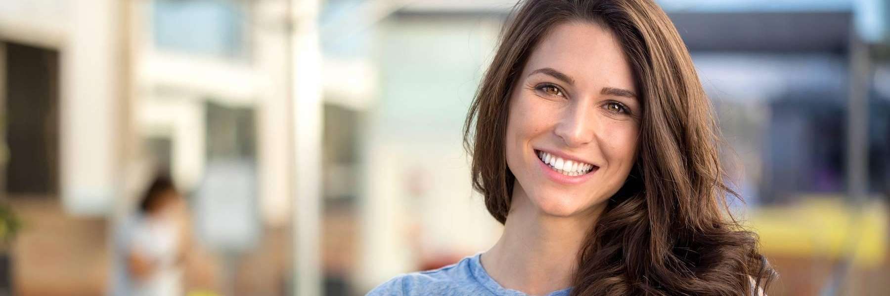 woman with a bright smile